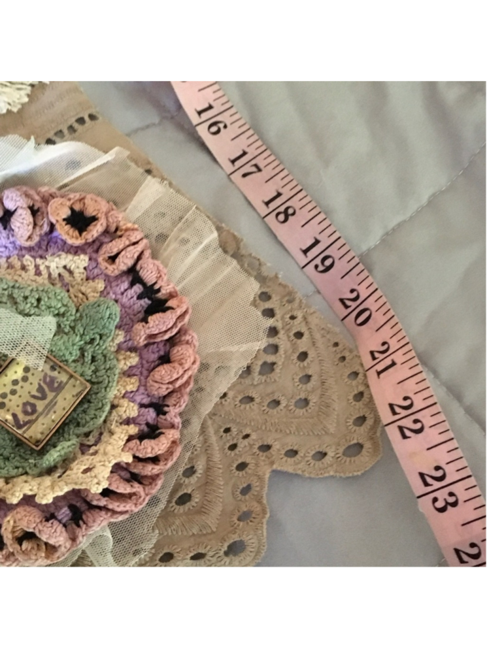 Handmade Lace Crochet Jabot Collar Artisan OOAK - Picture 5 of 6